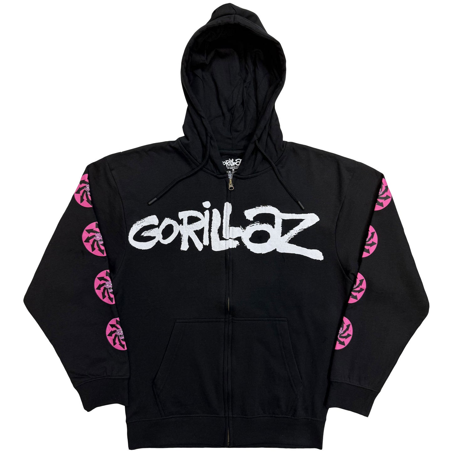 Gorillaz Zipped Hoodie: Repeat Pazuzu
