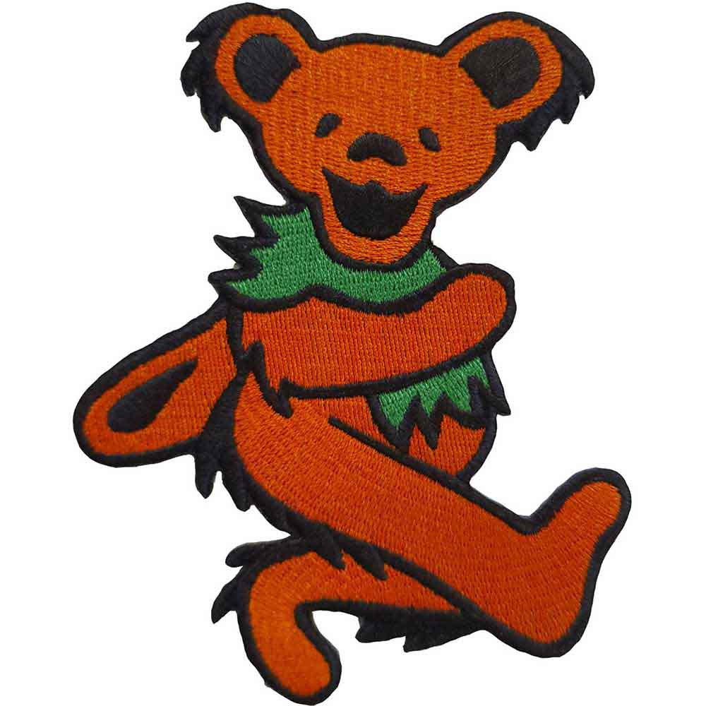 Grateful Dead Patch: Orange Dancing Bear