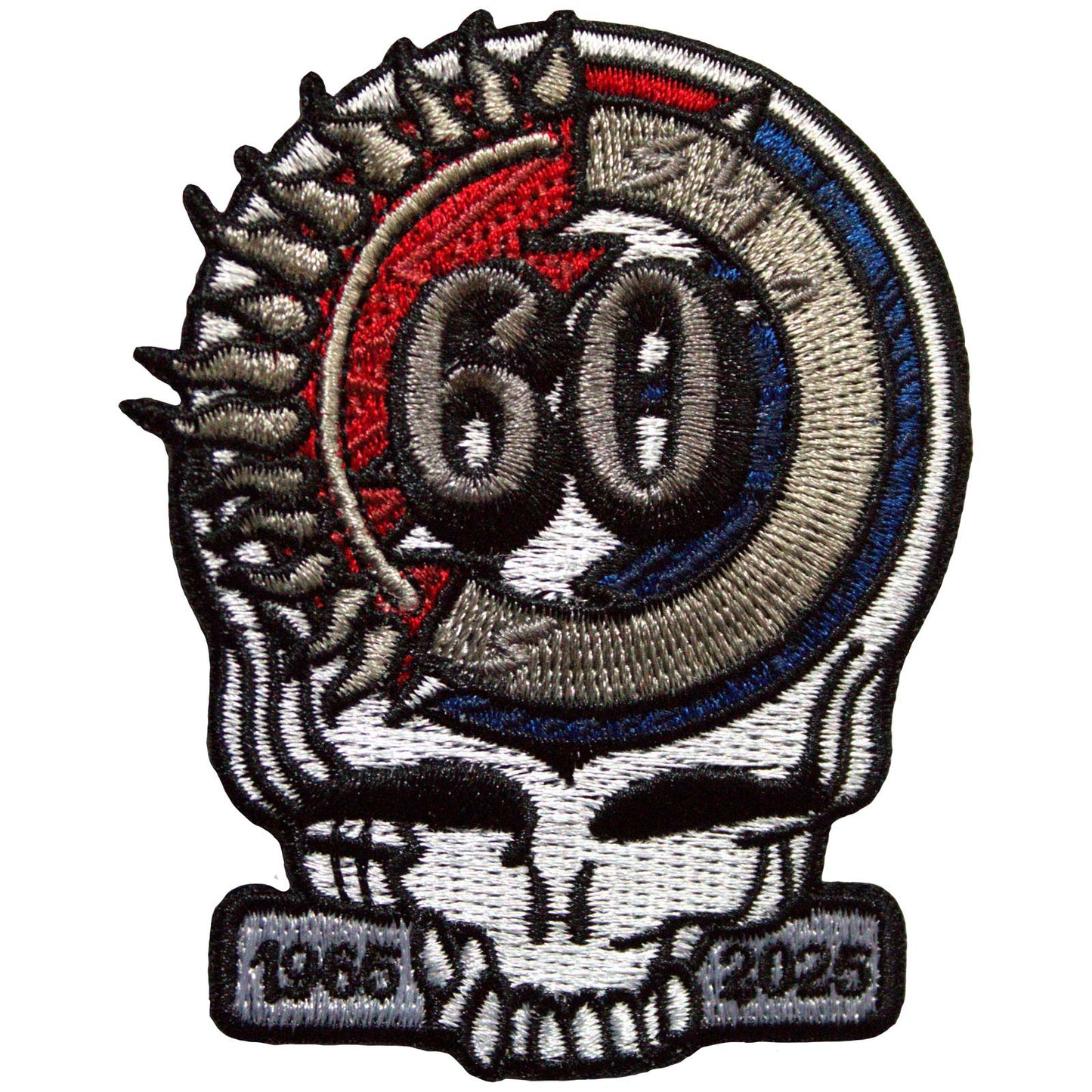 Grateful Dead Patch: 60th Anniversary Skull