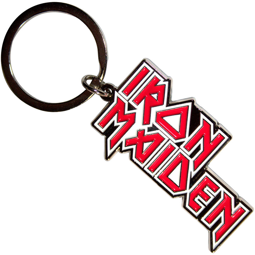 Iron Maiden Keychain: Stacked Logo