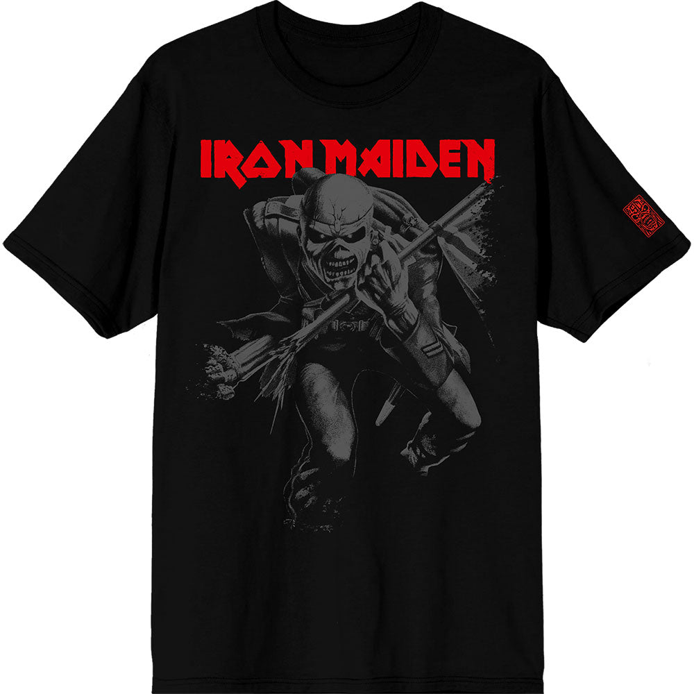 Iron Maiden T-Shirt: 50 Trooper Crop Grey