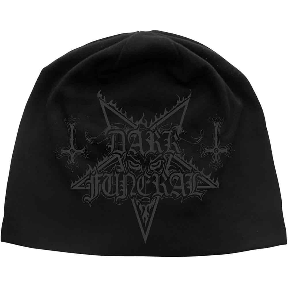 Dark Funeral Beanie Hat: Logo JD Print