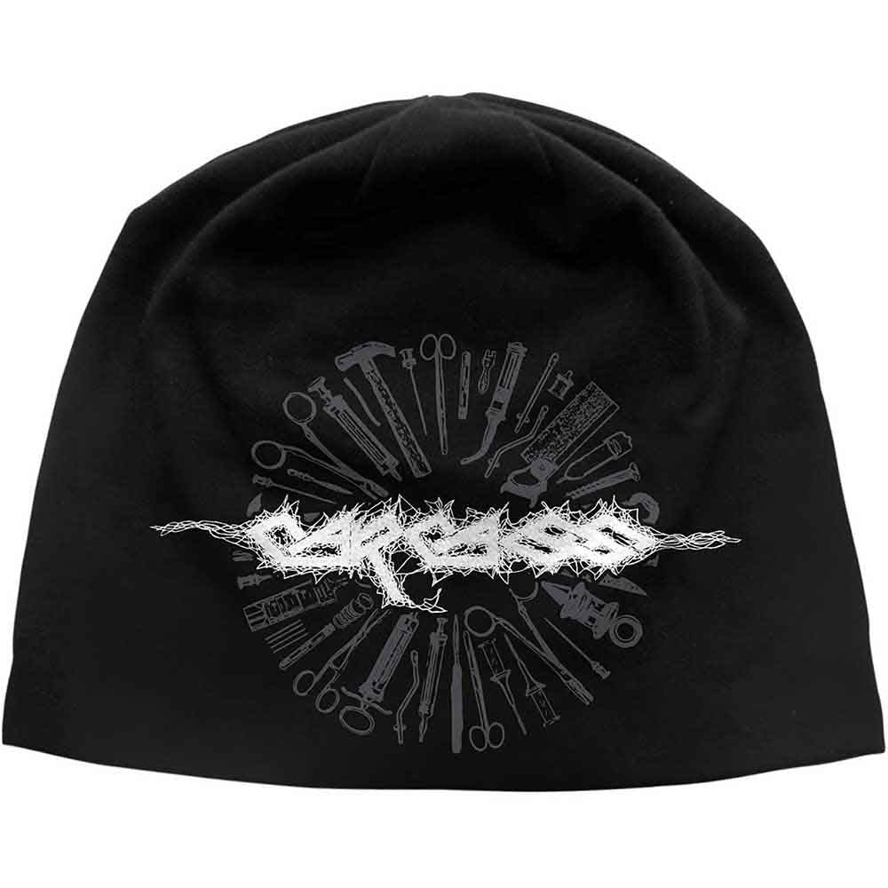 Carcass Beanie Hat: Tools JD Print