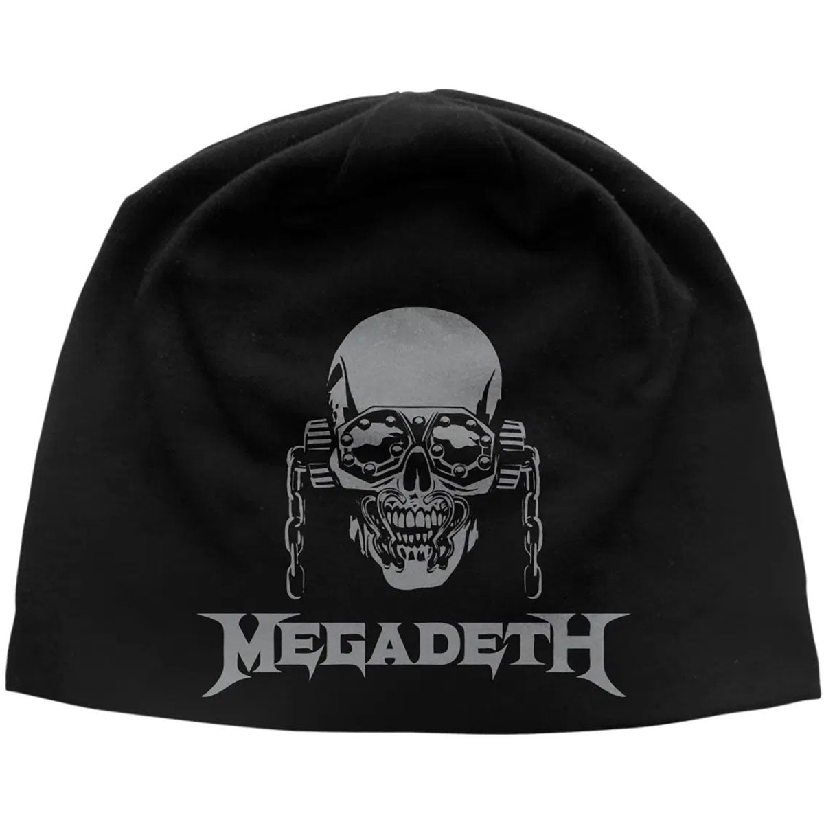 Megadeth Beanie Hat: Vic / Logo JD Print