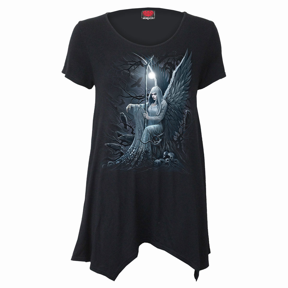 Spiral Ladies Smock Tunic Casual Top: Ethereal Angel