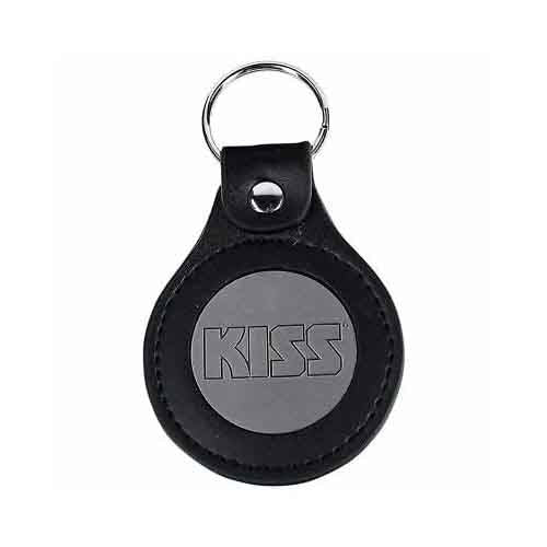 KISS Leather Keychain: Logo