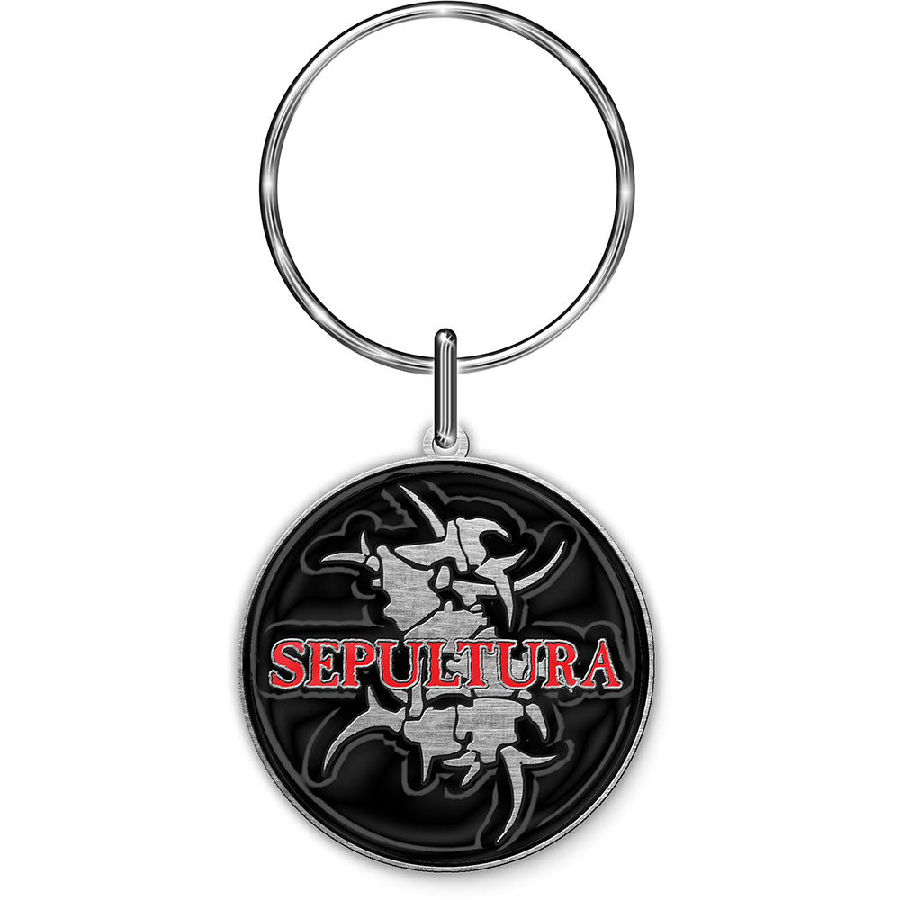 Sepultura Keychain: Logo & Tribal S