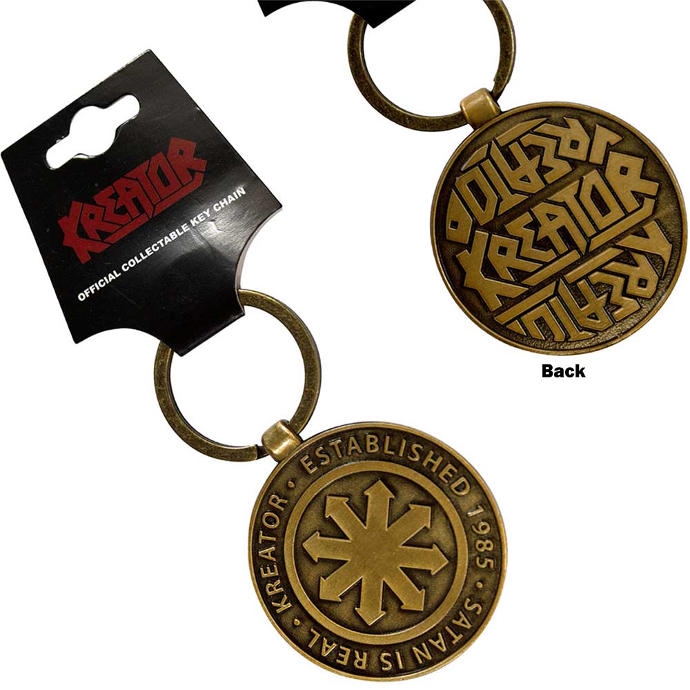 Kreator Keychain: Satan Is Real Emblem