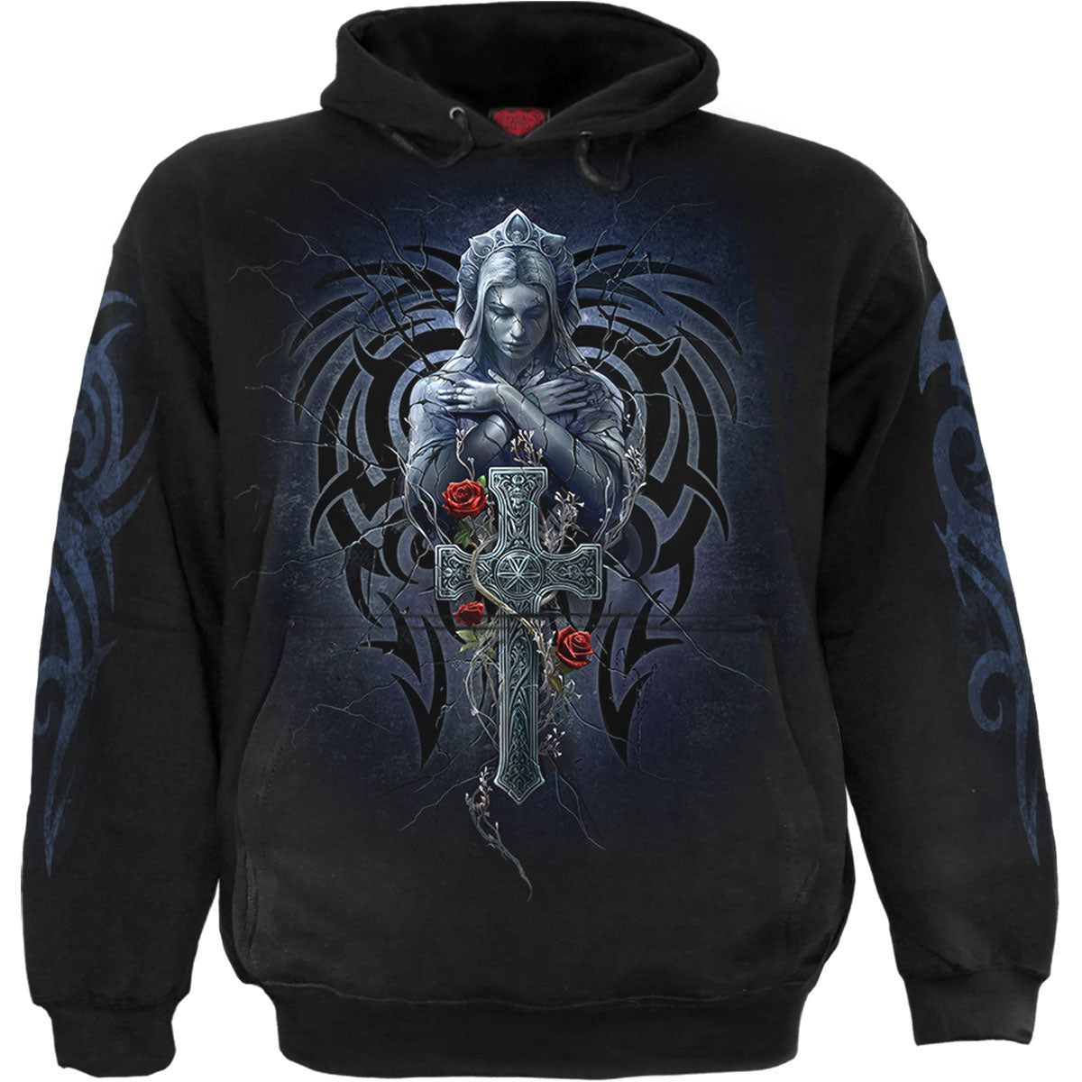 Spiral Pullover Hoodie: Grieving Angel