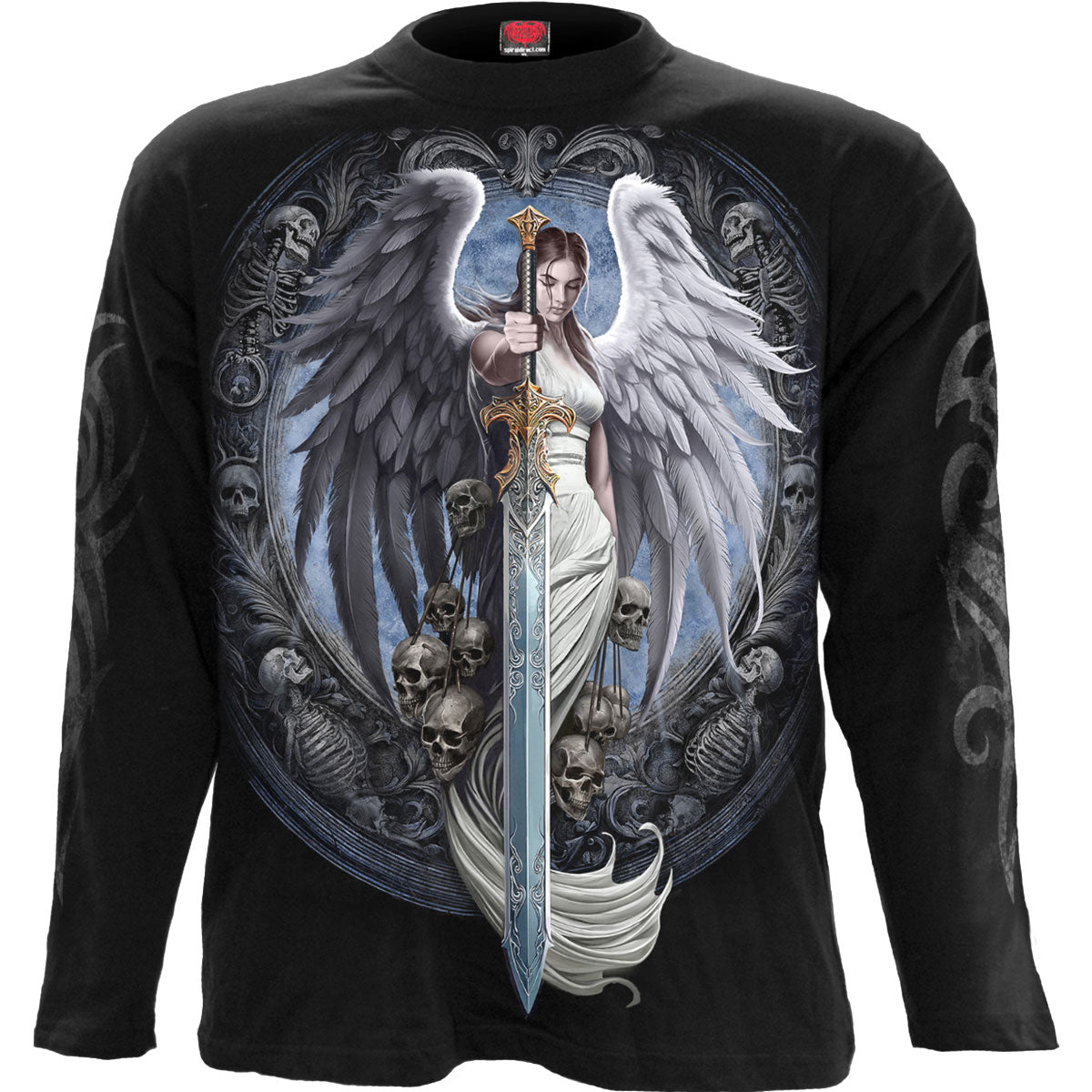 Spiral Long Sleeve T-Shirt: Angel Sword