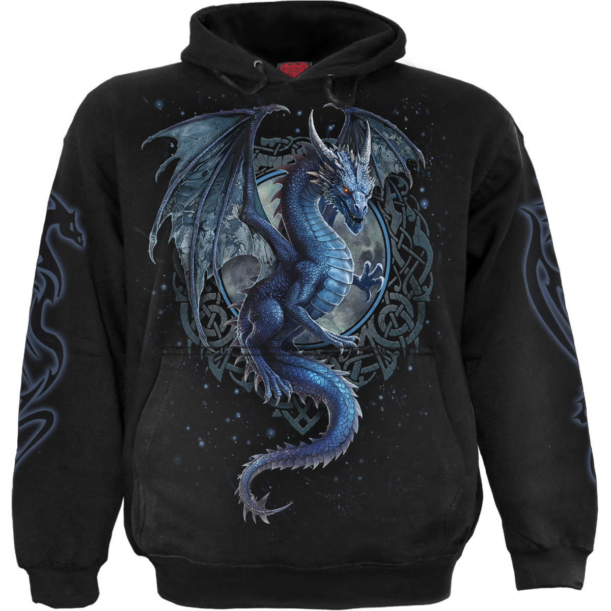 Spiral Pullover Hoodie: Storm Dragon