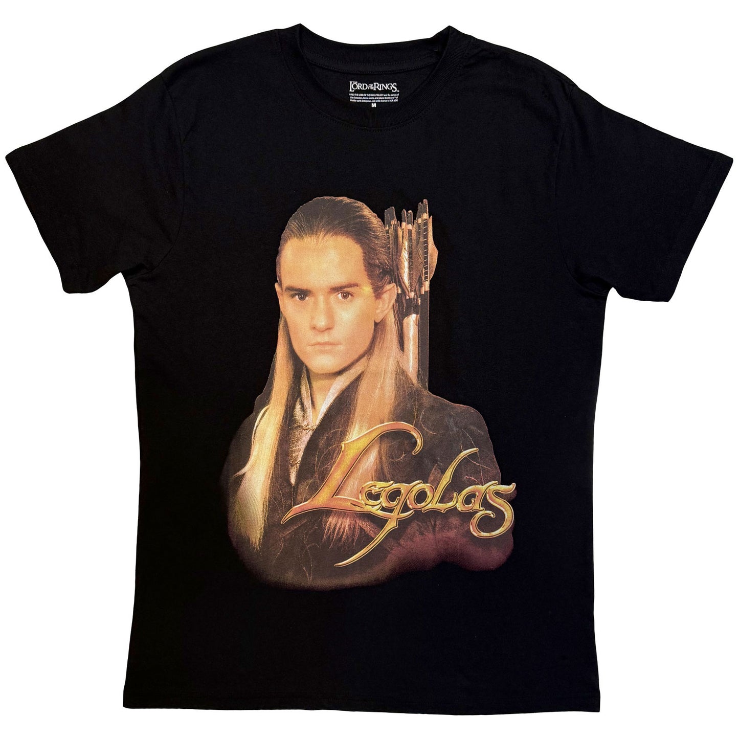 Lord of the Rings T-Shirt: Legolas Gold Text
