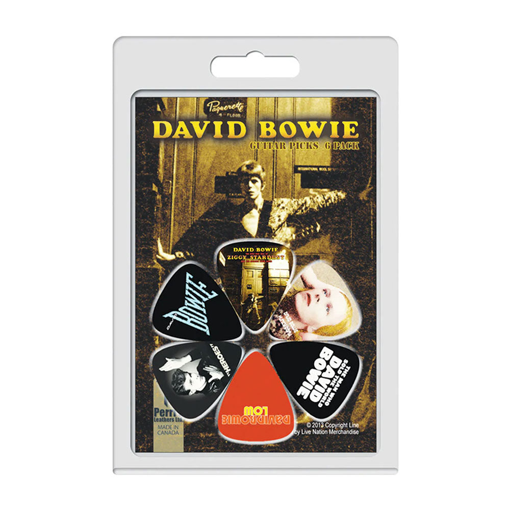 David Bowie Plectrum Pack: Album Covers 1 6-Pack