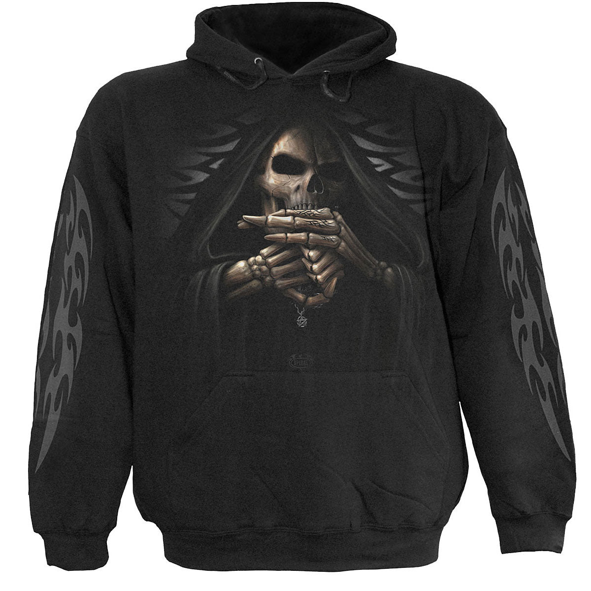 Spiral Pullover Hoodie: Bone Finger