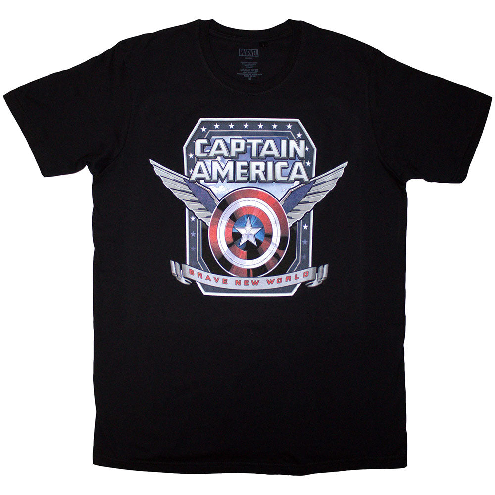 Marvel Comics T-Shirt: Captain America Brave New World Shield