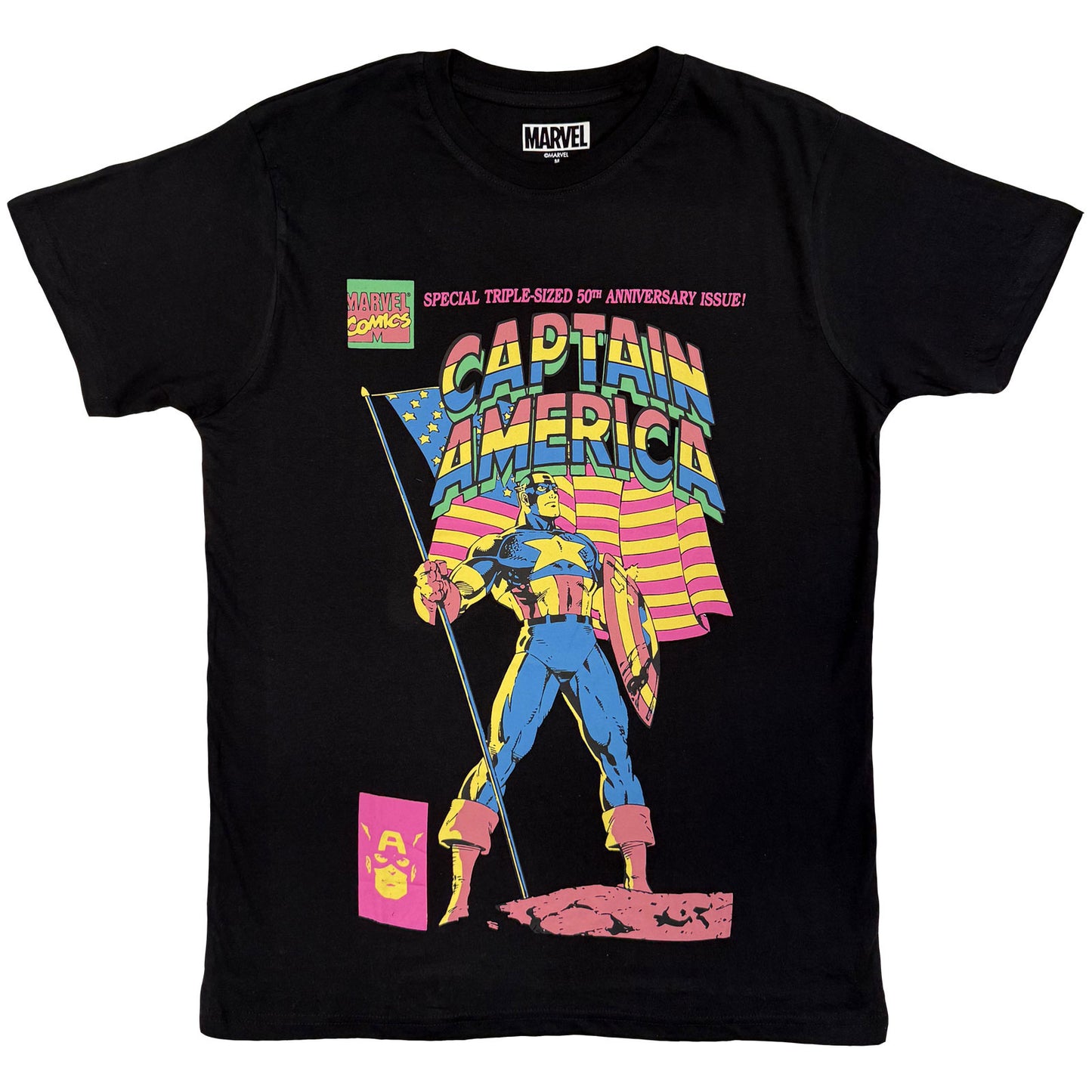 Marvel Comics T-Shirt: Captain America 50Th Anniversary