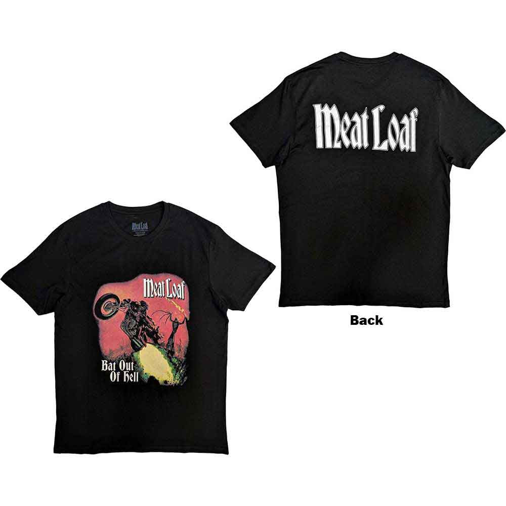 Meat Loaf T-Shirt: Bat Out Of Hell Cover