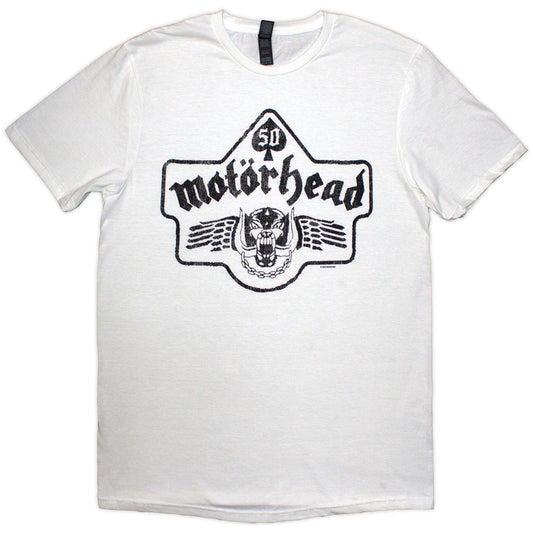 Motorhead T-Shirt: 50 Years Ace Wings Emblem