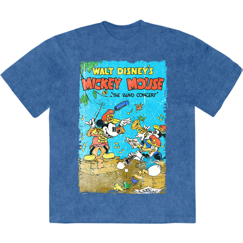 Disney Stone Wash T-Shirt: Mickey The Band Concert