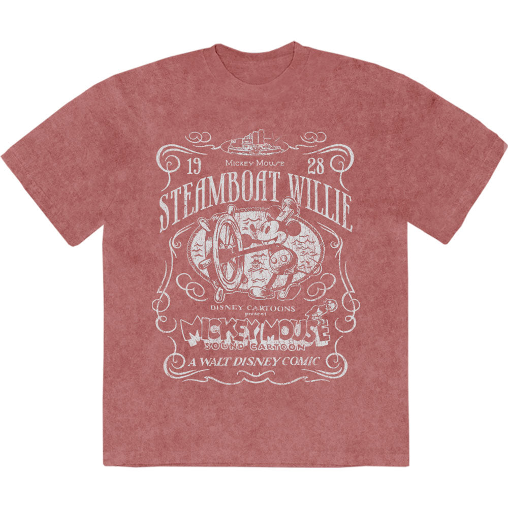 Disney Stone Wash T-Shirt: MM Steamboat Willie