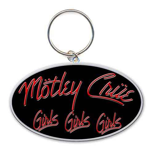 Motley Crue Keychain: Girls Girls Girls