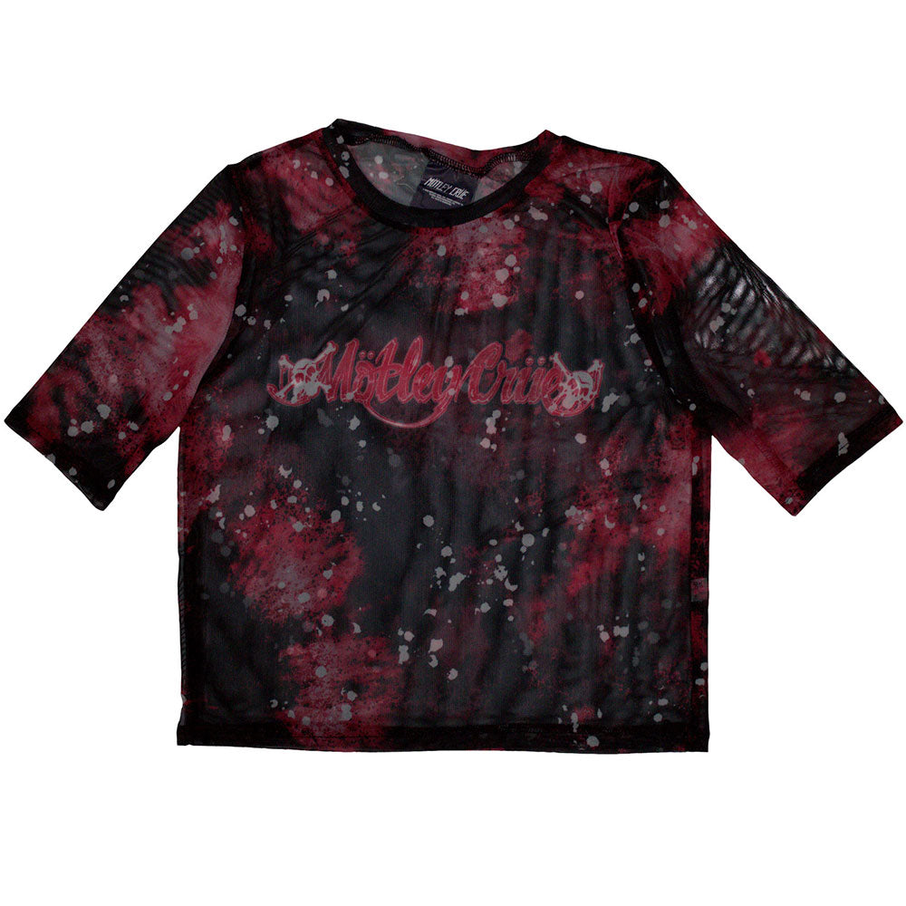 Motley Crue Ladies Crop Top: Feelgood Logo