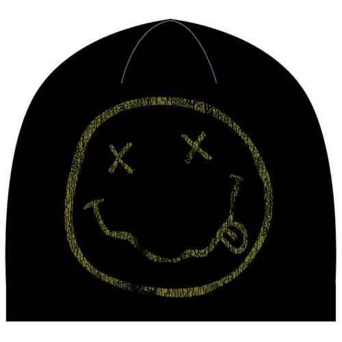 Nirvana Beanie Hat: Happy Face