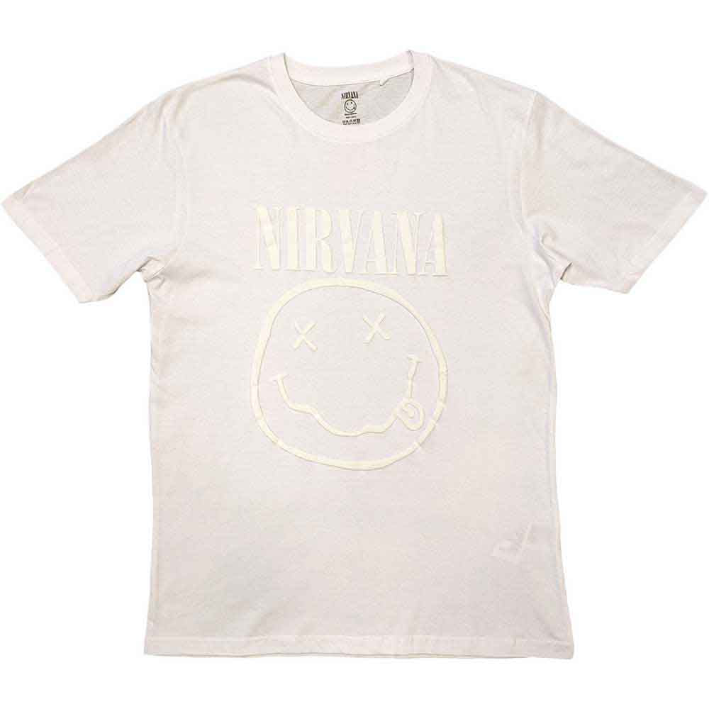 Nirvana T-Shirt: White Happy Face