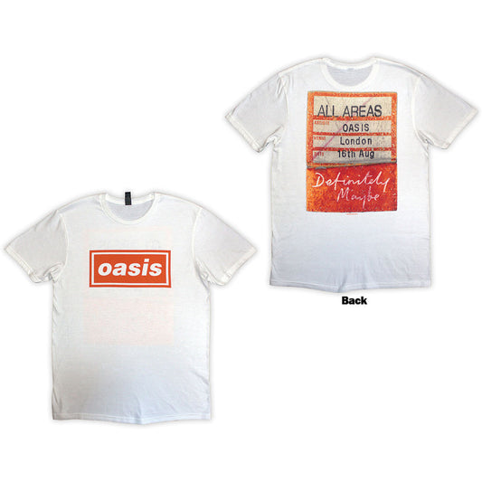 Oasis T-Shirt: Definitely Maybe AAA Pass