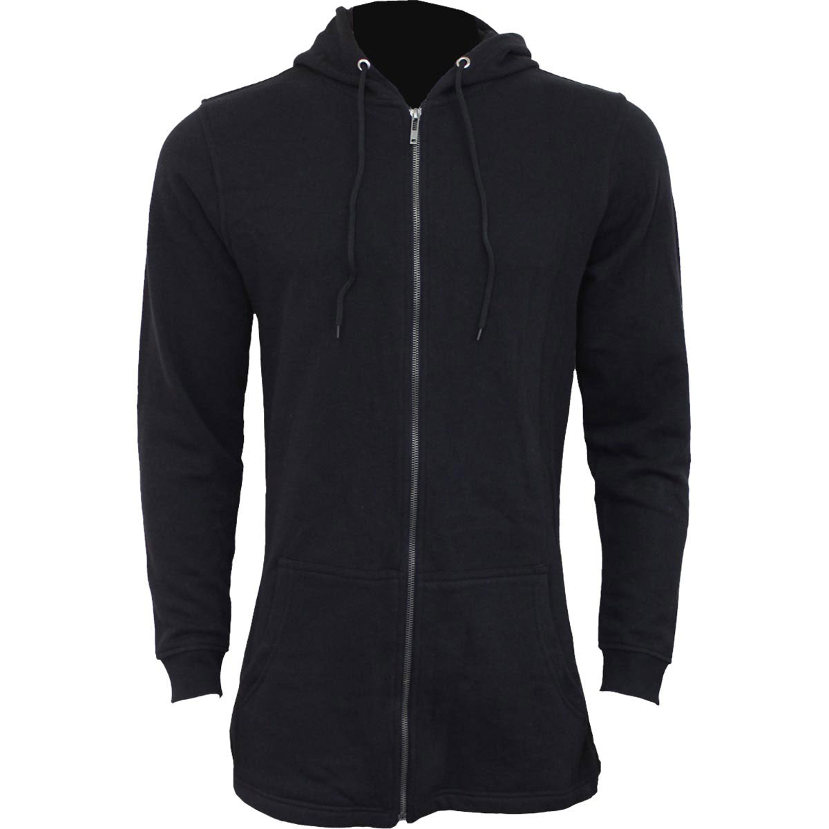 Spiral Ladies Fish Tail Zipped Hoodie: Plain