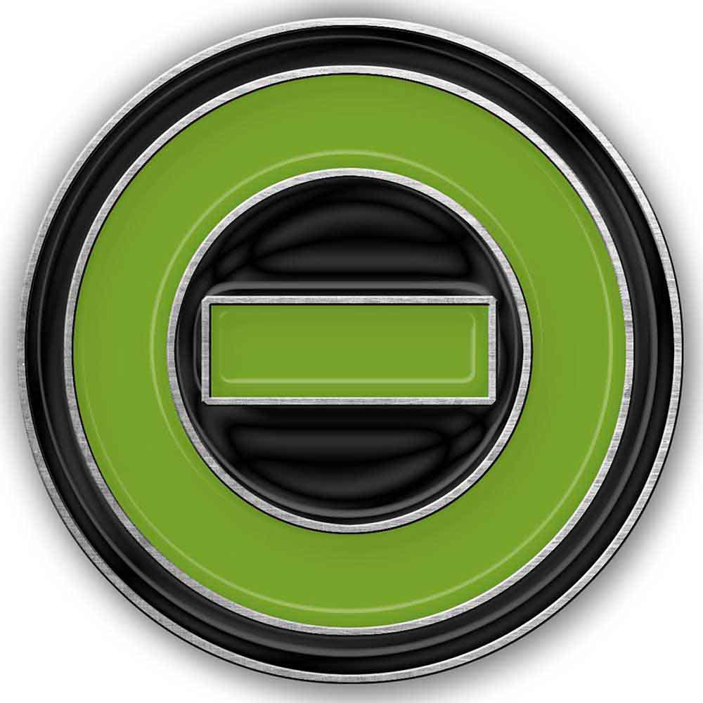 Type O Negative Badge: Negative Symbol