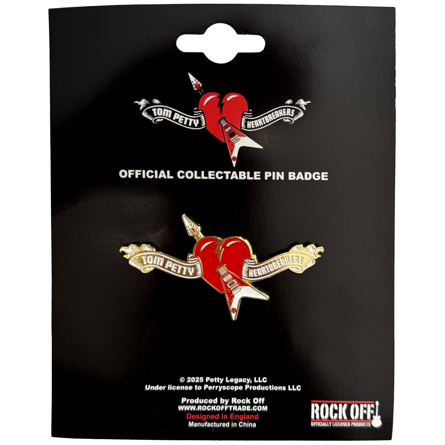 Tom Petty & The Heartbreakers Badge: Heart Logo