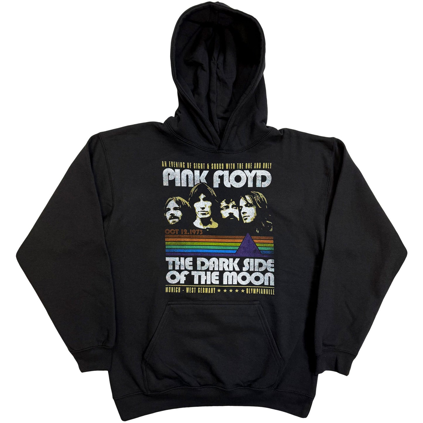 Pink Floyd Pullover Hoodie: Retro Stripes
