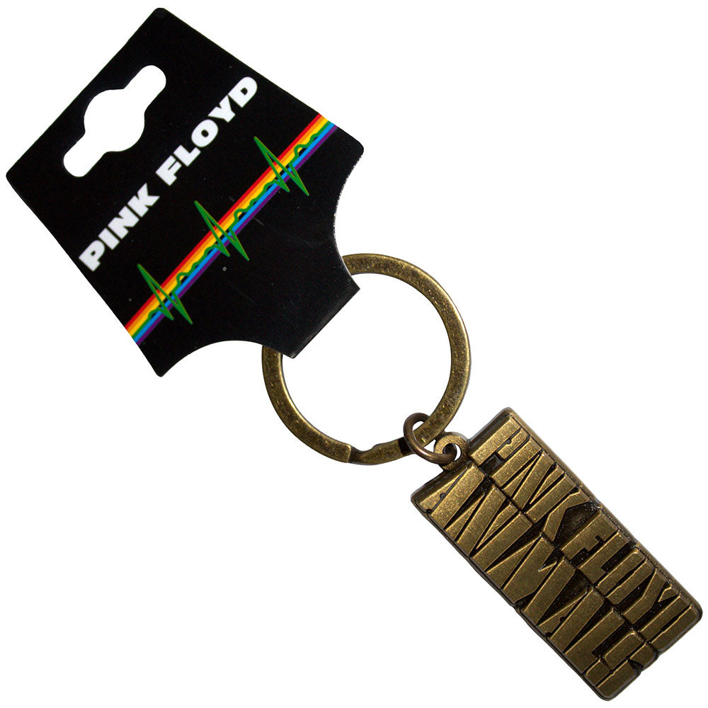 Pink Floyd Keychain: Animals Gold Text Logo