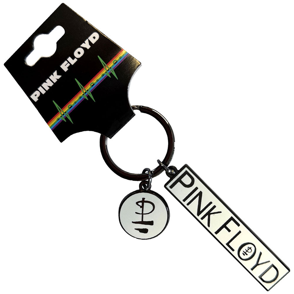 Pink Floyd Keychain: Division Bell Logo & Charm
