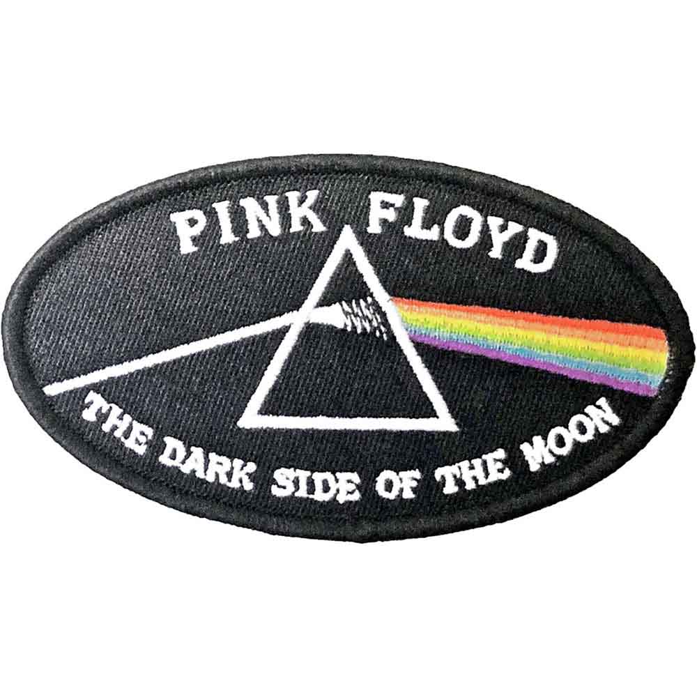 Pink Floyd Patch: Dark Side of the Moon Oval Black Border