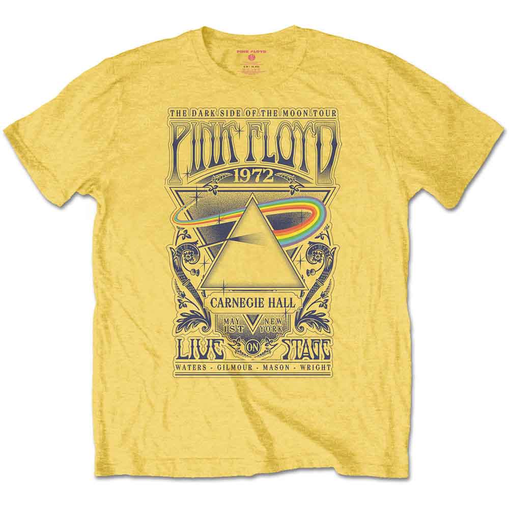 Pink Floyd T-Shirt: Carnegie Hall Poster