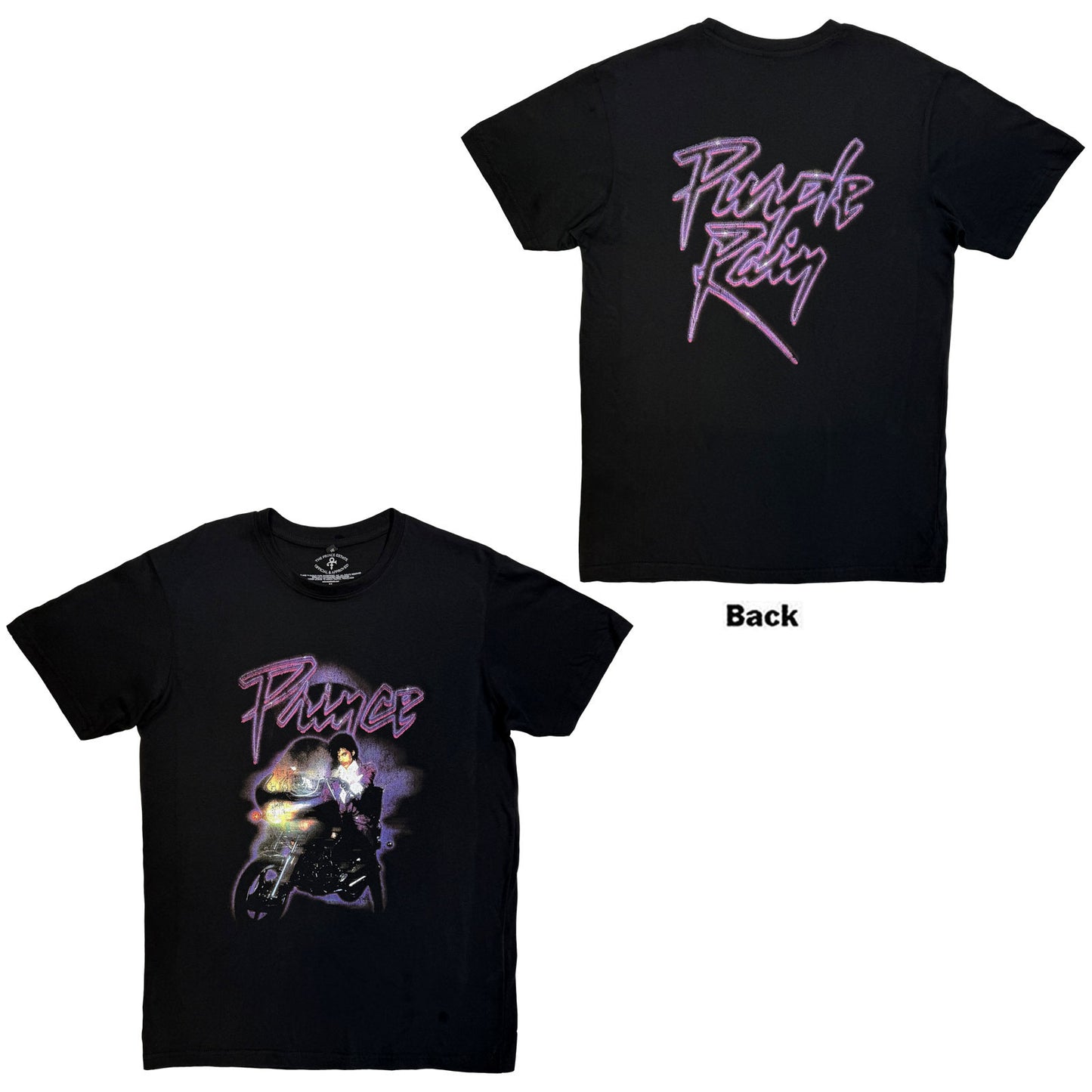 Prince Carbon T-Shirt: Purple Rain Logo Outline
