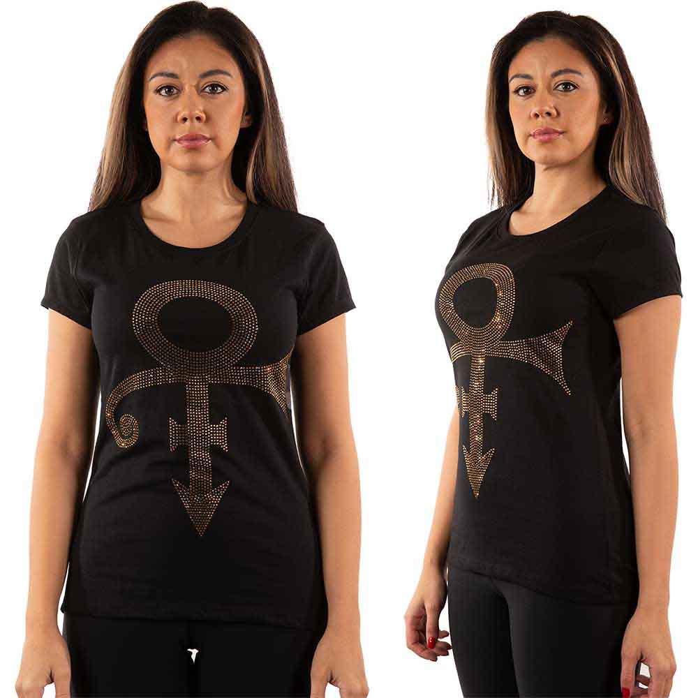 Prince Ladies T-Shirt: Gold Symbol