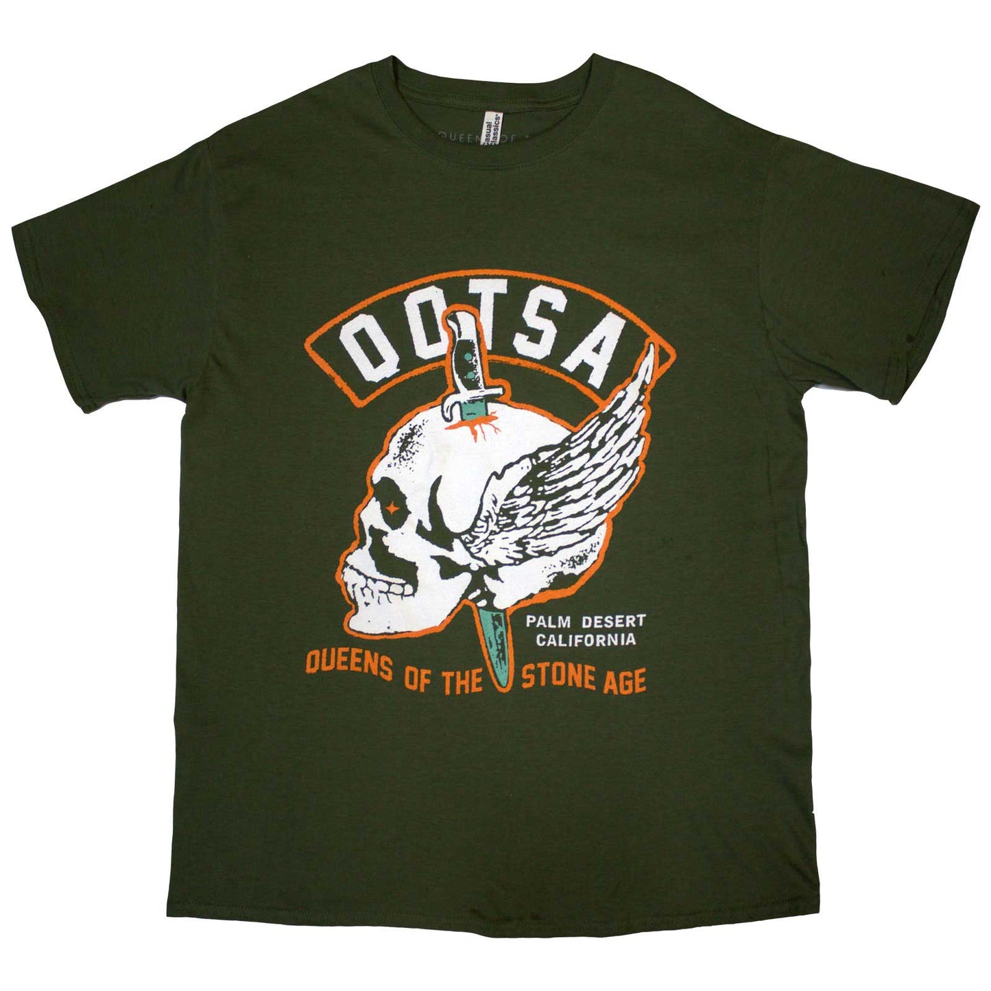 Queens Of The Stone Age T-Shirt: Winged Skull