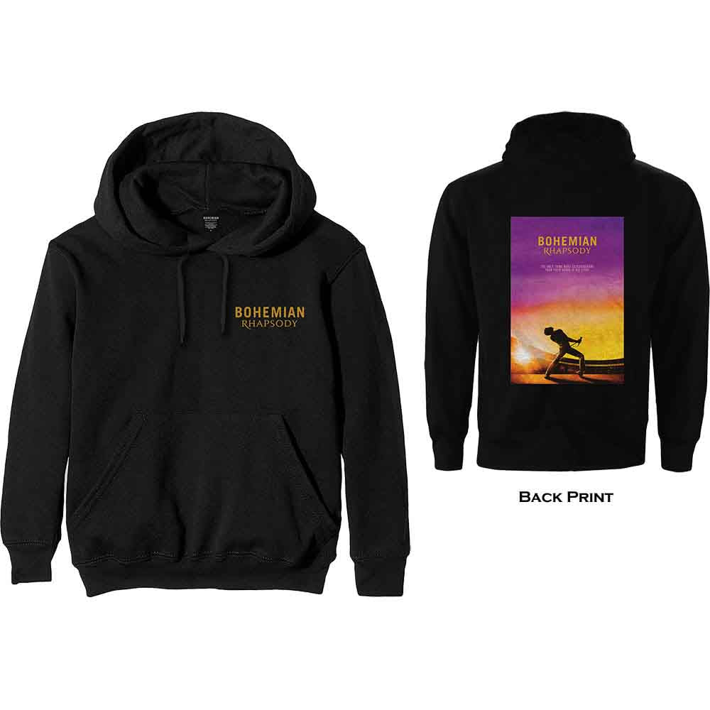 Queen Pullover Hoodie: Bohemian Rhapsody Movie Poster