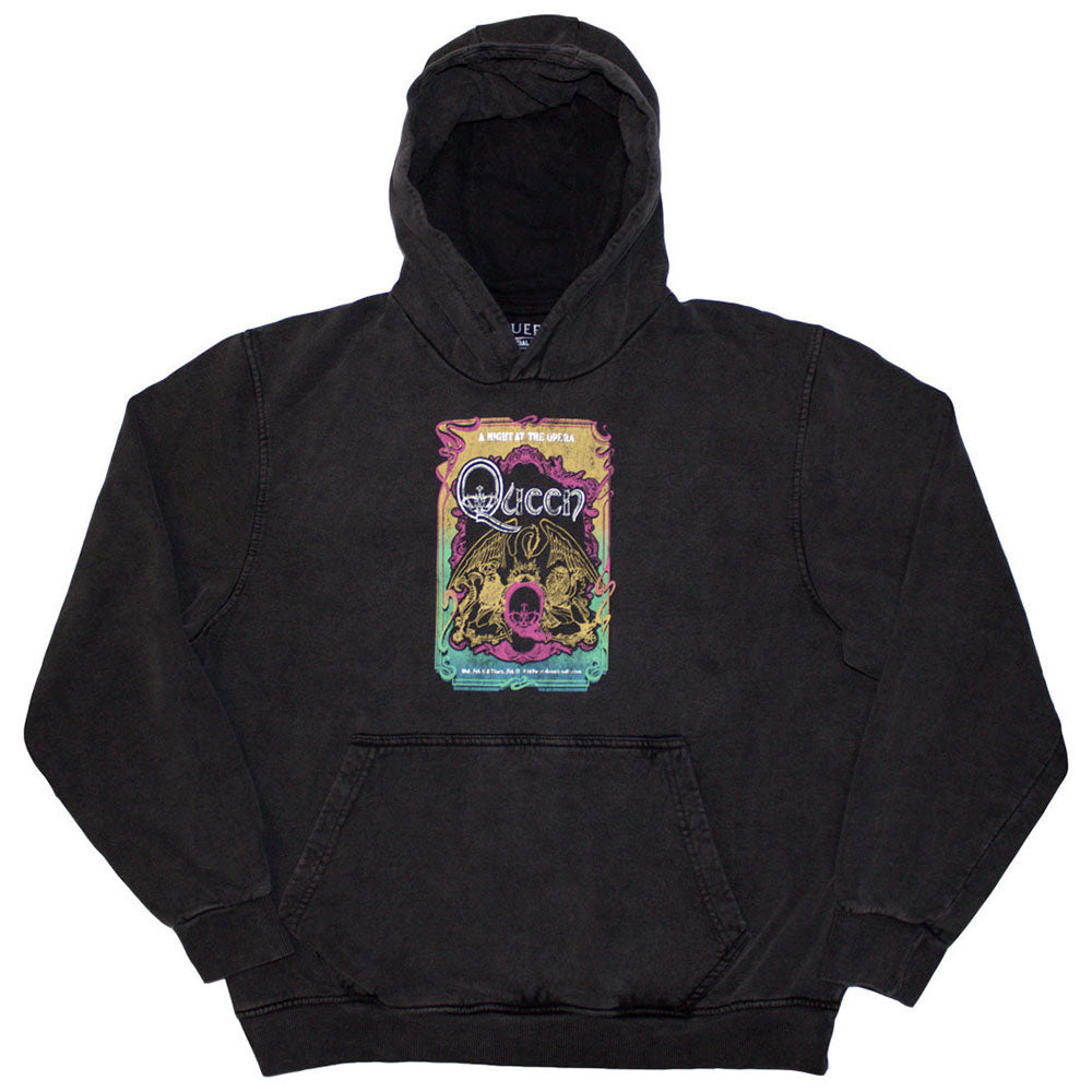 Queen Stone Wash Pullover Hoodie: A Night At The Opera Tour '76