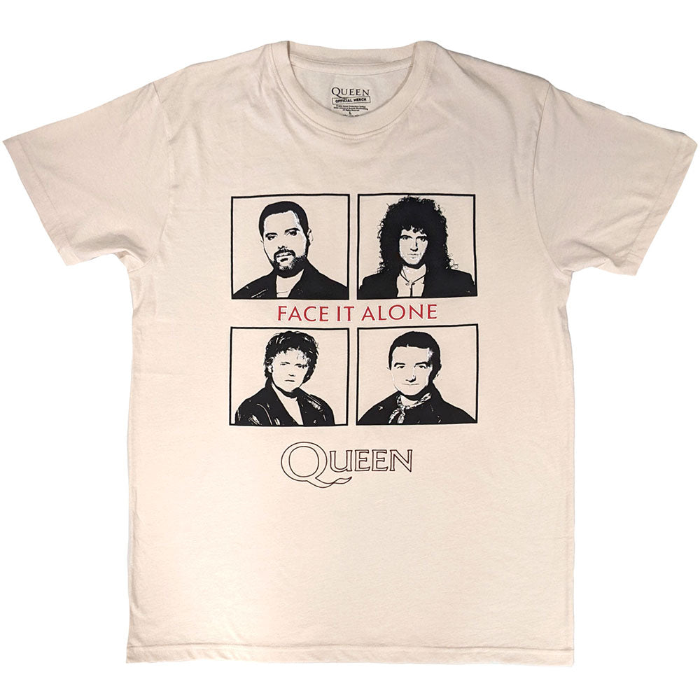 Queen T-Shirt: Face It Alone Squares
