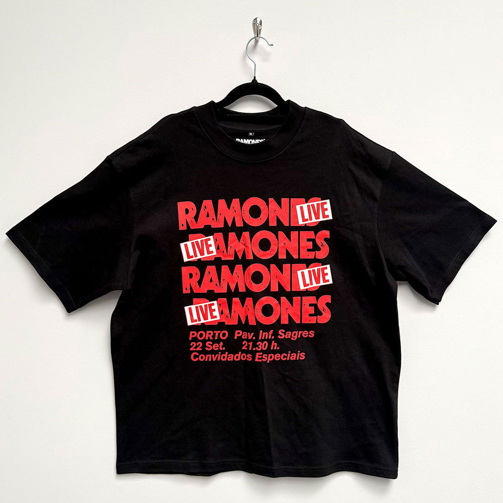 Ramones Oversized Boxy T-Shirt: Concert