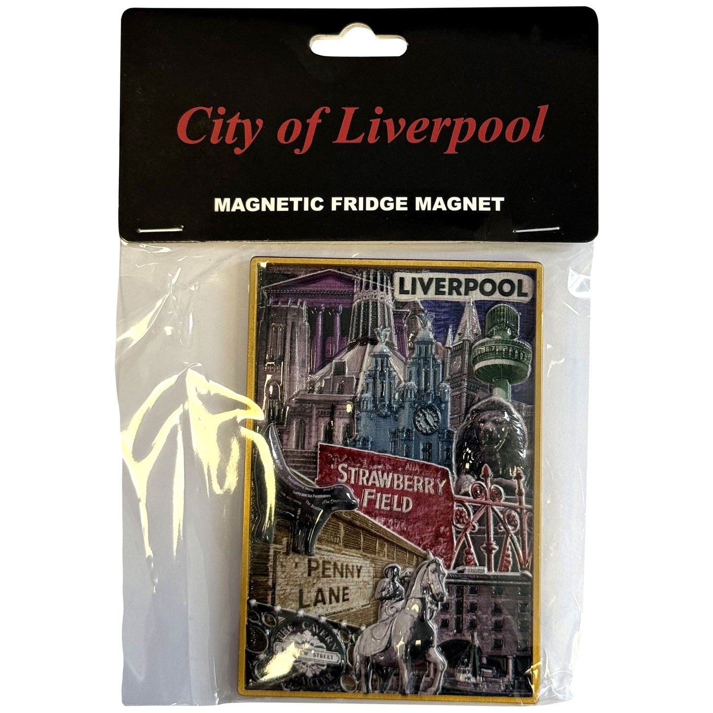 Rock Off Premium Fridge Magnet: City Of Liverpool Landmarks