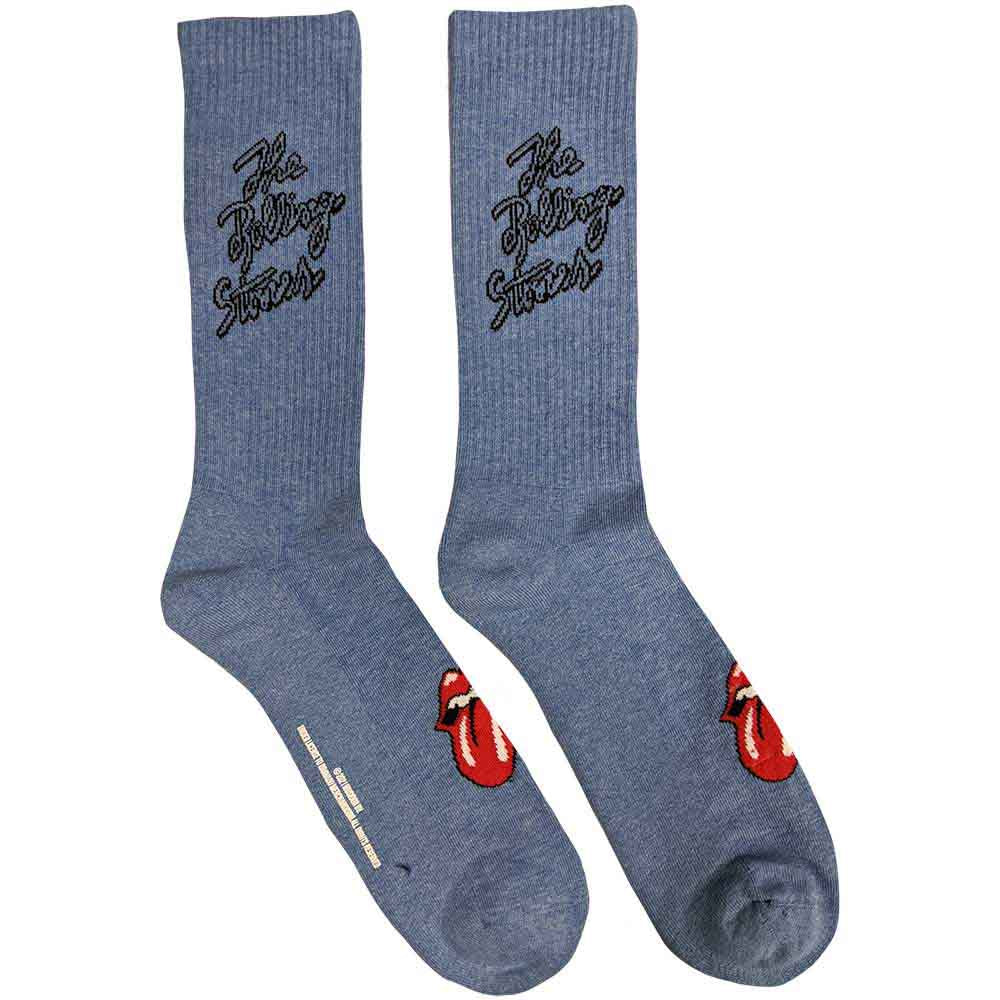The Rolling Stones Terry Socks: Script Logo