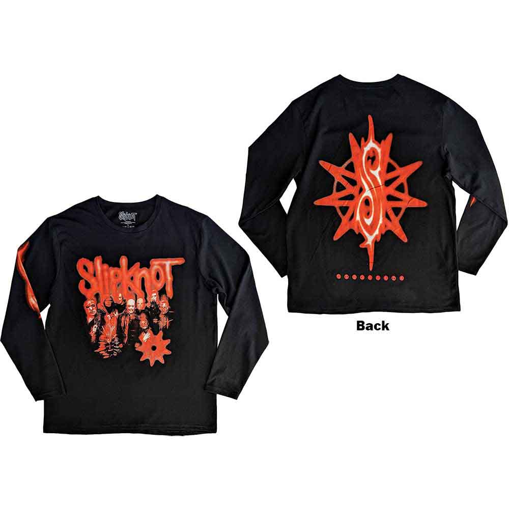 Slipknot Long Sleeve T-Shirt: The End So Far Group Photo Tribal-S Nonagram