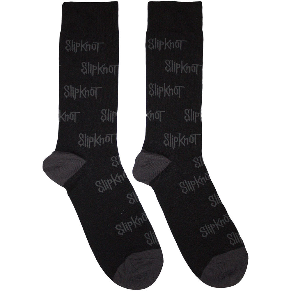 Slipknot Socks: All Over Print Logos