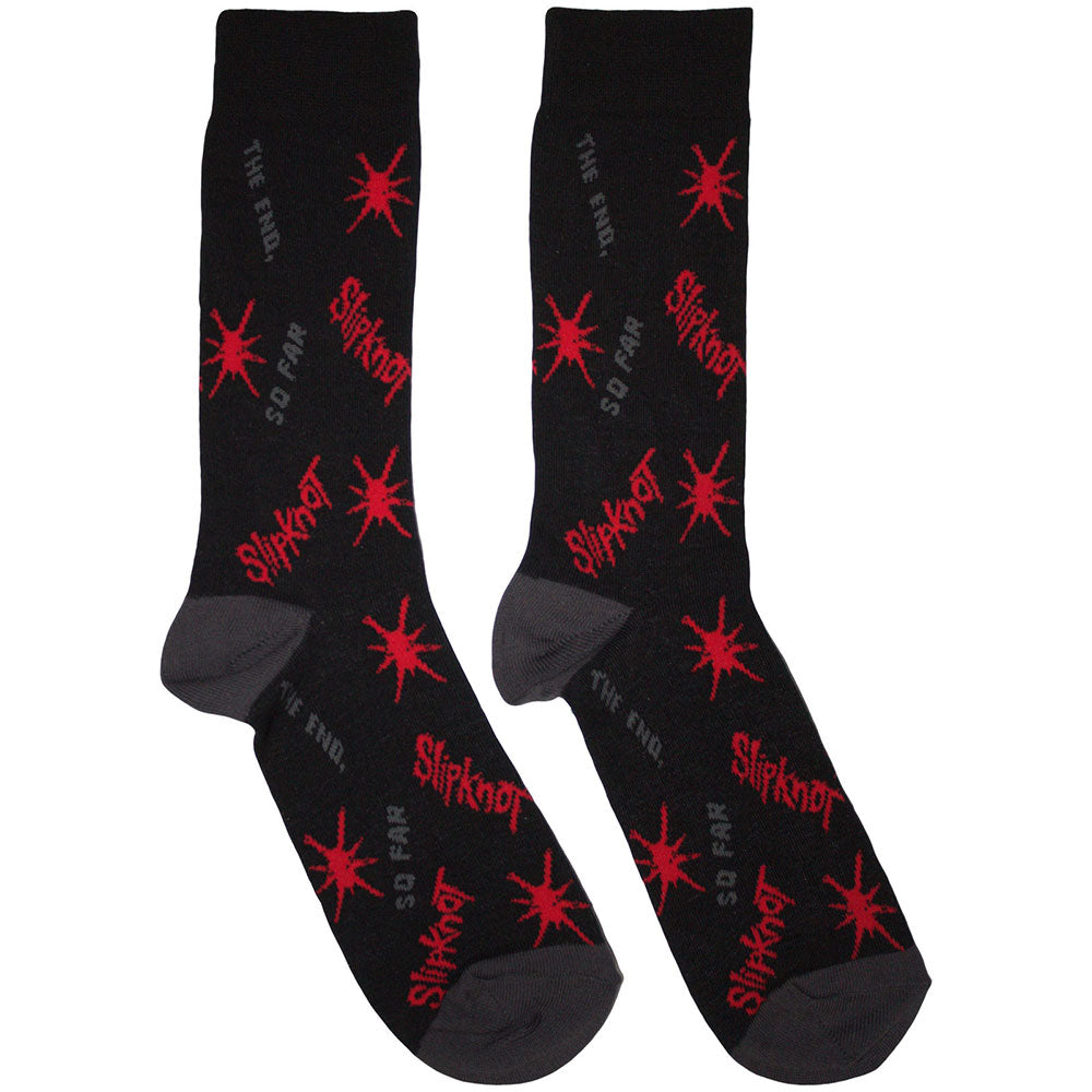 Slipknot Socks: All Over Print Splat The End So Far