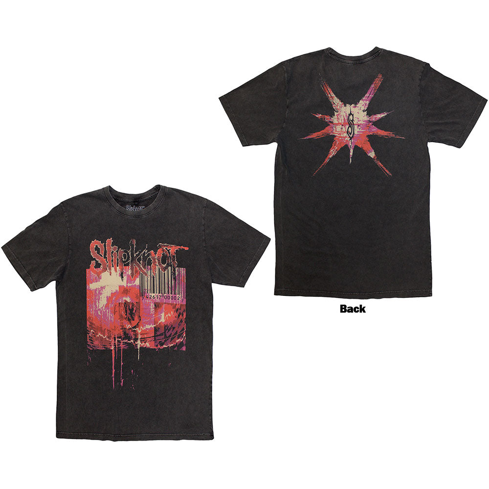 Slipknot Stone Wash T-Shirt: The End So Far Barcode